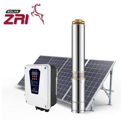 China ZRI Family Homes 3 Inch Solar Pump Water, Solar Pump Complete Kit, Solar Pump System for Agriculture Irrigation for sale