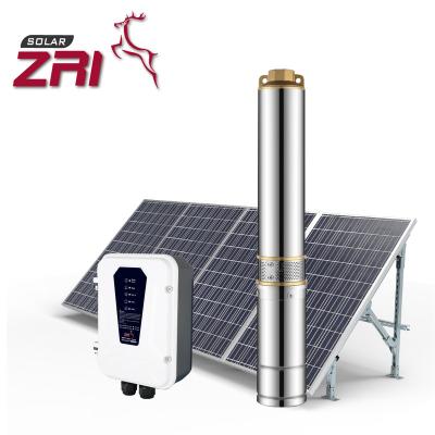 China ZRI 3 Family Homes 12V Solar Pump High Pressure Agricultural Solar Pumps Surface Irrigation Solar Pumps for sale