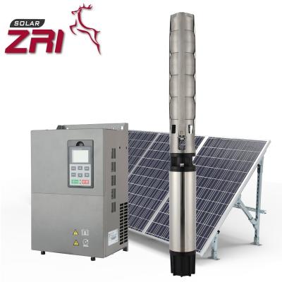 China ZRI 8 Inch 8SP95 Domestic 5 Hp Water Pump With Solar Panel DC Water Pump Solar Submersible Pump for sale