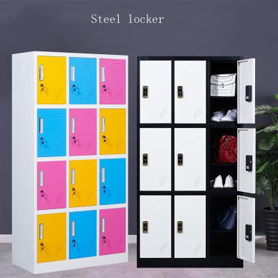 China KD Structure Metal 6 Door Cloakroom Locker Full Height Full Height Price Locker 9 Door Cheap Locker for sale