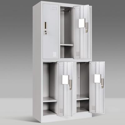 China KD structure cheap steel locker 4 door locker 3 door worker locker 3 door metal vertical cupboard for sale