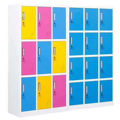 China KD Structure 12 Door Gym Storage Locker With RFID Lock Digital Lock Steel Locker for sale