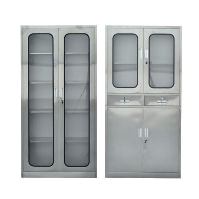 China Stainless Steel Cabinet Metal Storage Cabinet Cheap Prices Hospital Stainless Steel Filing Locker for sale