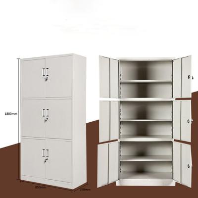 China Office Three-Section (Height) Adjustable File Cabinet Metal Cabinet File Cabinet With Lock for sale