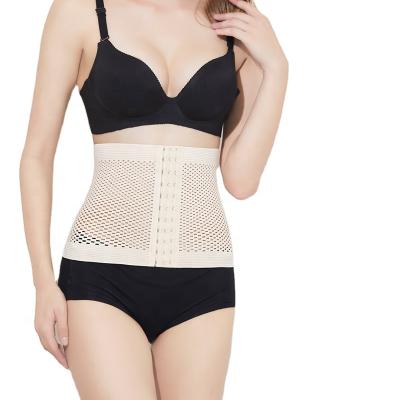 China 11 Rows Breathable Buckle Breathable Edge Waist Belt Anti Roll After Delivery Breathable Tummy Tuck Women Band Body-Training Belt for sale