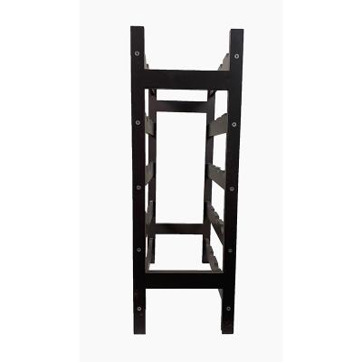 China Europe factory sales standing floor wine bottle rack in black wine bottle racks stand wine rack rack for sale