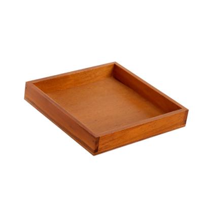 China Retro Multifunctional Desktop Mobile Phone Creative Remote Control Storage Box Viable Solid Wood Storage Box for sale