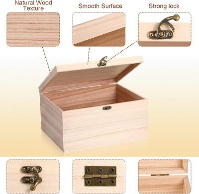 China Europe Wood Boxes Treasure Chest Stash Box For Art Gifts Jewelry Home Storage for sale