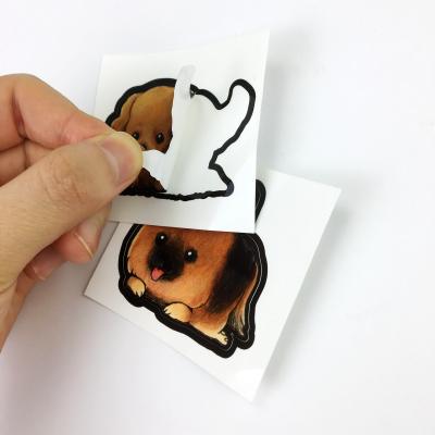 China Waterproof Iron On Clothing Labels Vinyl Stickers Custom Die Cut Vinyl Stickers Heat Transfer For T Shirts for sale