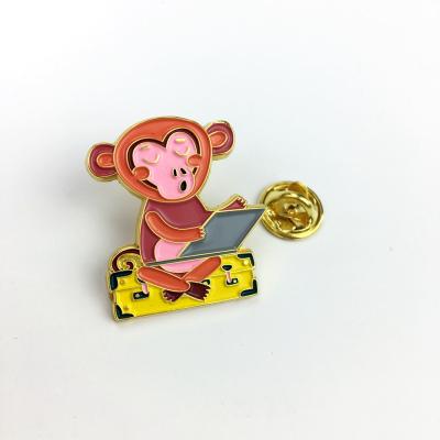 China custom 3D soft enamel pins badges with backing your logo for sale