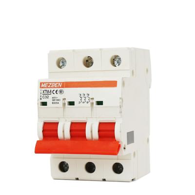 China Cooper Hot sales 3P 40 Amp 4kA 6kA pole electric mcb air circuit breaker rating parts for sale