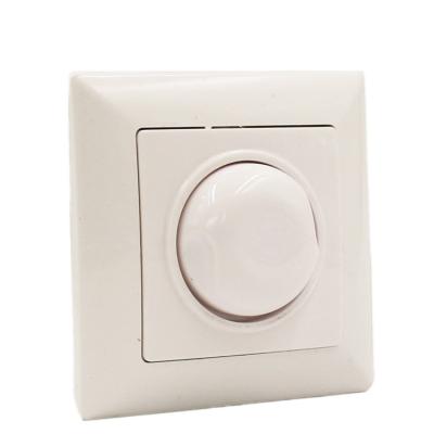 China Dimmer Safety Socket Switch European Standard LED Lamp Switch Silver Alloy Contact ABS Panel for sale