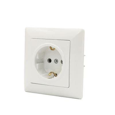 China European type electric safety socket W switch socket German made in fashion factory for sale