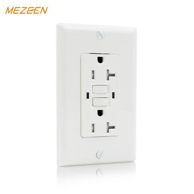 China Convenient Safety 20 Amp GFCI Tamper Resistant Child Safety Standard GFCI Outlet Grounding Receptacle for sale