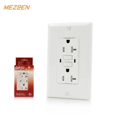 China America Convenient 20 Amp GFCI Tamper Heavy Duty Safety Receptacle 120V/60Hz Self Testing GFCI Outlet for sale