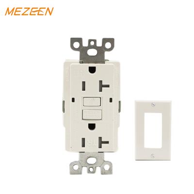 China 15A 20A GFCI duplex gfci residential/general purpose heavy duty TR outlet self safety tamper testing receptacles for sale