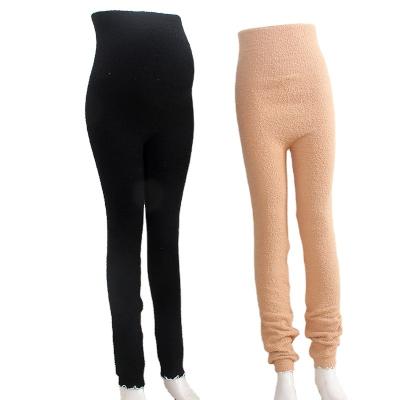 China Keep Stretch Warm Stretch Plush Long Johns High-waisted Soft Thick Leggings for sale