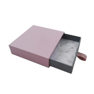 China Jewelery Packaging Customize Drawer Jewelry Box Rose Necklace Box Jewelry Packaging Box for sale