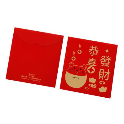 China Gift Envelope Best Selling Customized Luxury Red Pack Envelope Chinese New Year Angpow for sale