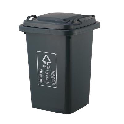 China Waste Bins Public Luxury Outdoor Recycling Bin 13 Gallon Portable Portable Sustainable For Recycling Garbage Classification for sale