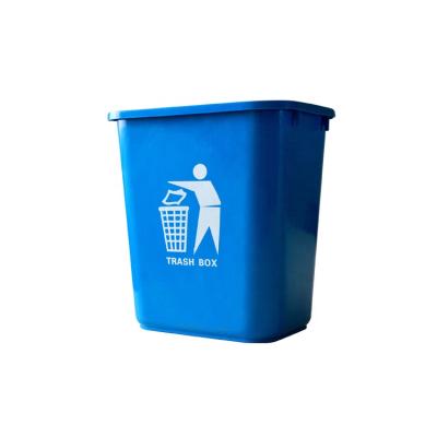 China Outdoor Sustainable Plastic 15L Square Other Storage Waste Bin Trash Can Sanitary Waste Bins Without Lid for sale