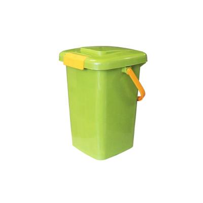 China Customized Sustainable Plastic 15L Park Garden Food Hanging Large Industrial Trash Garbage Bins Waste Bins for sale