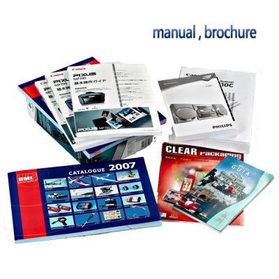 China Kundenspezifische Flieger/Kalender/Kleber-verbindliches Buch-/Farbzeitschriften-Druckservice durch Glanz und Matt-Falte verschwinden zu verkaufen