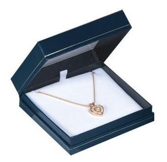 China Luxury Dark Blue Gift Necklace Packaging Jewellery Boxes with 250g to 1600g Grey Card Board for sale