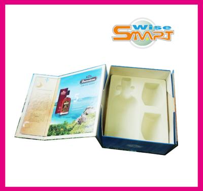 China Caja plegable del embalaje de papel del regalo/cajas de papel plegables del vino de la cartulina para el regalo que empaqueta PB2012316 en venta