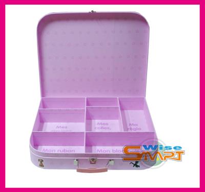 China Recycled Matte / Gloss Varnish, UV Coating, Embossing Paper Suitcases / Packaging Paper Suitcase for sale