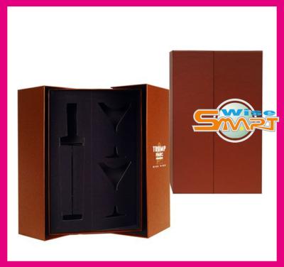 China Foldable Paper board Wine Bottle Box, Wine Packaging Boxes for Gift Packaging for sale