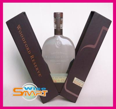 China Custom Rigid Paper / Cardboard Wine Bottle Packaging Boxes with Embossing, Hot Stamping for sale