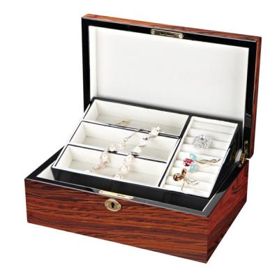 China High Quality Jewelry / Cosmetic Mahogany, Chestnut, MDF Wooden Storage Boxes for Home for sale