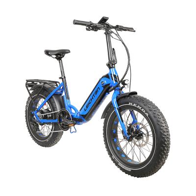 China 2020 new standard 250w 500w fat tire electric folding e bike 20inch folding electric fat bike fat tire electric bicycle for sale