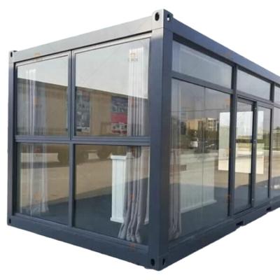 China Factory Supply Modern Chian Prefab Glass House Ready Made Container Foot 20/40 Homes Of Prefab Designs for sale