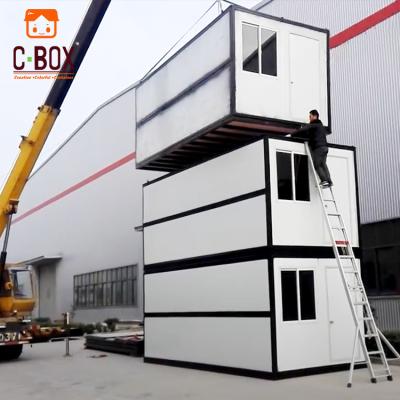 China Cbox 20ft Modern Prefab Movable Stackable Portable Folding Container Fold House For Sale for sale