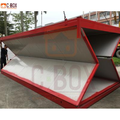 China China Modern Cheap Prefab Metal 10 30 20 40 Feet Living Folding Fabricated Collapsible Container House for sale