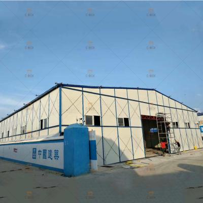 China Modern Cbox Prefab Steel Workshop Worker Building k Camp Housing Warehouse for sale