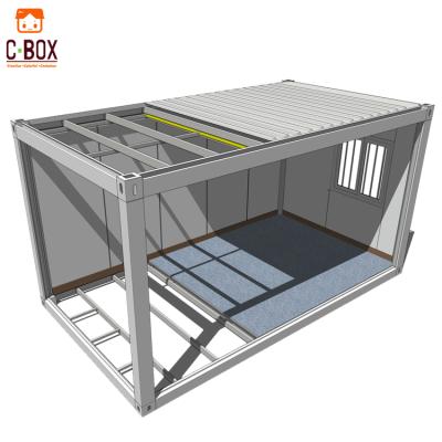 China Modern Comfortable Modular House Style Trailer Prefab Container With Garage for sale