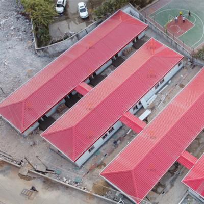 China Modern Rapid Prefab Type Temporary Prefab Houses Primary School Installation Steel Frame T House for sale