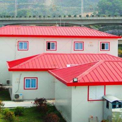 China Modern Low Cost Light Steel Prefab Sandwich Panel t Type House For Construction Site for sale