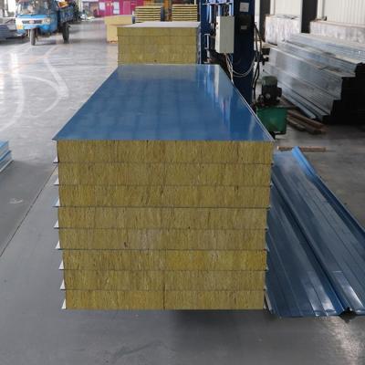 China Fierproof exterior cheap price eps/pu sandwich panel glass wool sandwich sheet/rock wool for sale