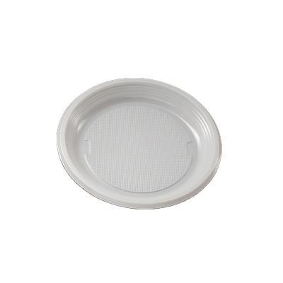 China Manufacturer Restaurant Custom PS Disposable Plastic Cutlery Oval Plates Dinner Plate for sale