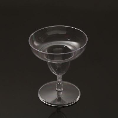 China Party& Dismountable Disposable Dessert Cup Glass Cocktail Shop Cups Plastic Glasses For Weddings Parties for sale