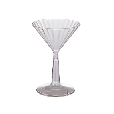 China New Wholesale Classic/Postmodern Margarita Cup Plastic Cocktail Glass Unbreakable 6Oz Picosecond for sale