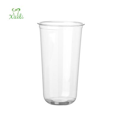 China Disposable Plastic Cups and Disposable Cups Lids 16oz Disposable Plastic Pet Cup for Beer and Cold Berveage for sale