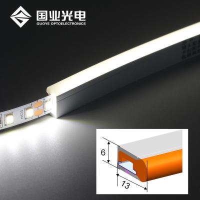 China Construction 6*13MM Led Strip Neon Flex Tube Waterproof Silicone Light 12V 24V Cable Rope Light for sale