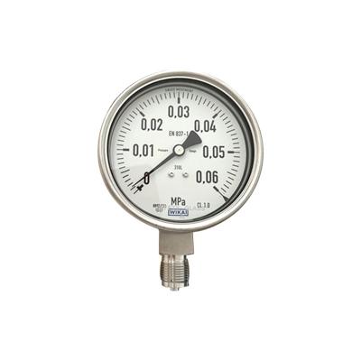 China Factory Price Reliable And Cost Effective Liquid Water Filled High Pressure Stainless Steel Gauge Meter WIKA Model: 232.30 for sale