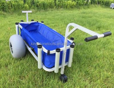 China Tools Balloon Wheel Aluminum Fishing Barrow , Aluminum Trolley Fishing Cart FC05 for sale