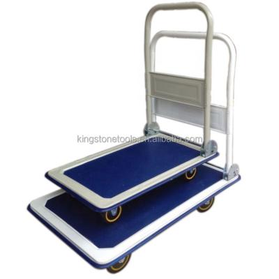 China Tools China PH1501 Platform Hand Truck Steel Foldable Handle Hand Pallet Truck for sale